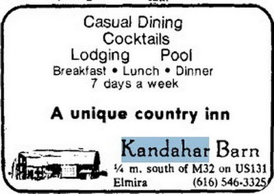 Kandahar Barn - 1960S Ad (newer photo)